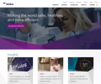 Leidos.com(Innovative Solutions through Information Technology) Screenshot