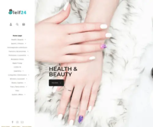 Leif24.com(Selling the most exclusive beauty and cosmetics products) Screenshot