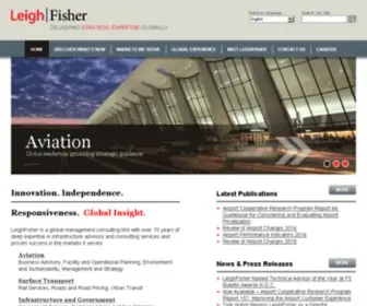 Leighfisher.com(Jacobs) Screenshot