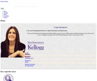 Leighthompson.com(Jay Gerber Distinguished Professor of Dispute Resolution and Organizations) Screenshot