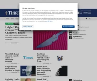 Leightimes.co.uk(Leigh) Screenshot