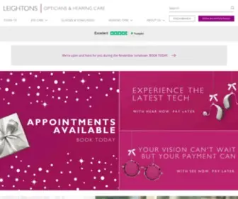 Leightons.co.uk(Opticians & Hearing Specialist) Screenshot