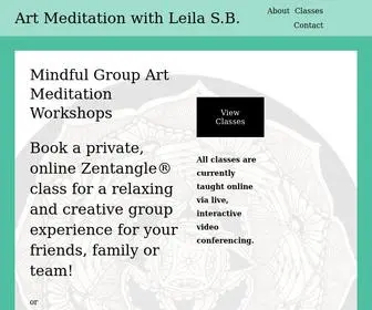 Leilasb.com(Art Meditation with Leila S.B) Screenshot