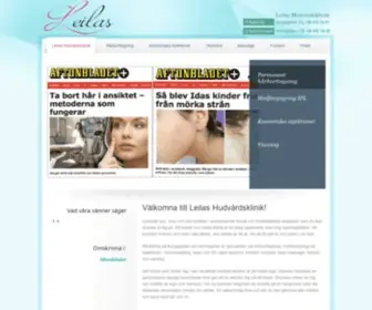 Leilas.se(Välkomna till Leilas Hudvårdsklinik) Screenshot