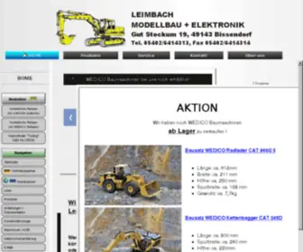 Leimbach-Modellbau.de(Hersteller für Modellhydraulik und Funktionsmodellbau & Funktionsmodellbau) Screenshot