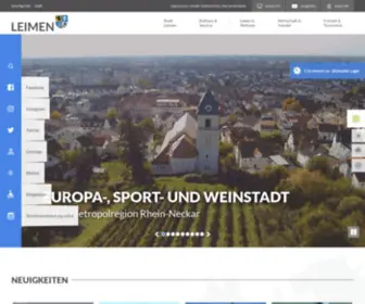 Leimen.de(Stadt Leimen) Screenshot
