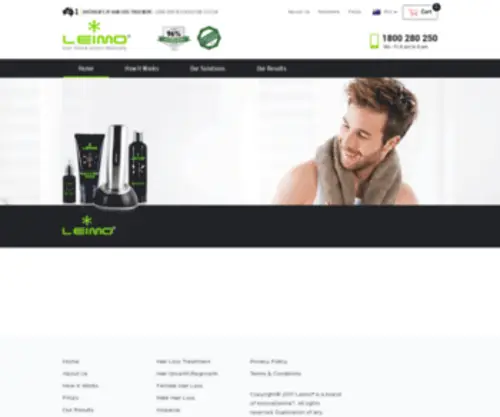 Leimo.com(Hair Loss Treatment for Men & Women) Screenshot