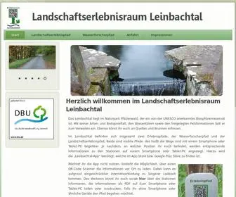 Leinbachtal.de(Herzlich willkommen im Landschaftserlebnisraum Leinbachtal) Screenshot