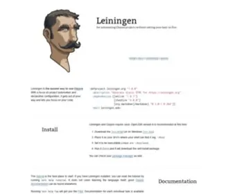 Leiningen.org(Leiningen) Screenshot