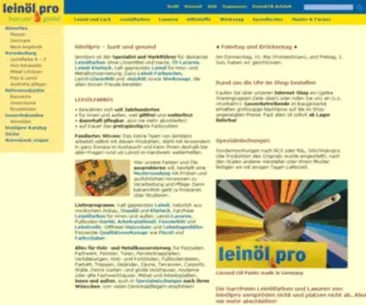 Leinoelpro.de(Leinölpro) Screenshot