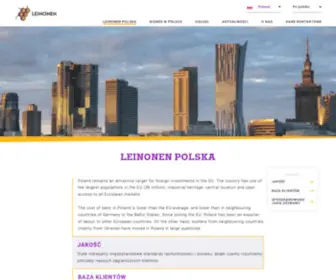 Leinonen.pl(Leinonen Poland) Screenshot