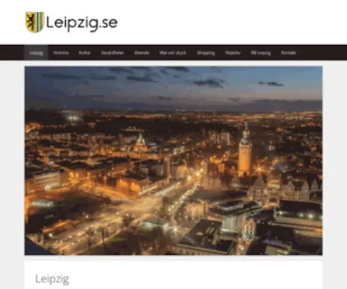 Leipzig.se(Staden som går mot strömmen i Östra Tyskland) Screenshot