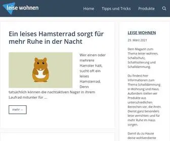 Leisewohnen.de(▷ Leise wohnen) Screenshot