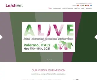 Leishvet.org(A non profit scientific association) Screenshot