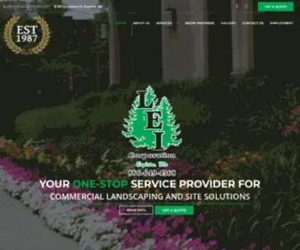 Leisite.com(Commercial Landscaping and Site Construction) Screenshot