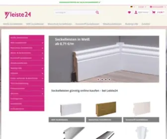 Leiste24.com(Sockelleisten Fußleisten) Screenshot