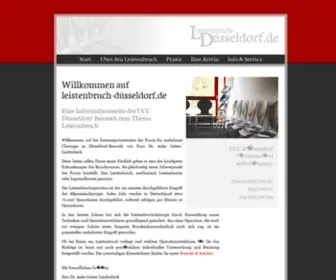 Leistenbruch-Duesseldorf.de(Leistenbruch Duesseldorf) Screenshot