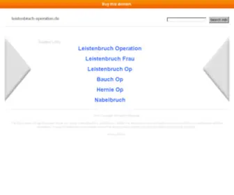 Leistenbruch-Operation.de(Leistenbruch Operation) Screenshot