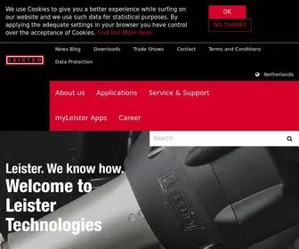 Leister.com(Leister Technologies) Screenshot