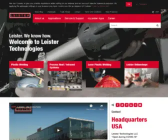 Leisterusa.com(Leister Technologies) Screenshot