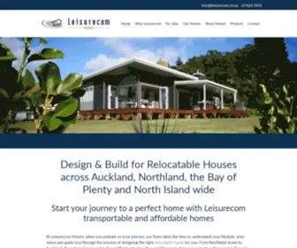 Leisurecom.co.nz(Relocatable Homes Transportable Homes Modular Homes NZ) Screenshot