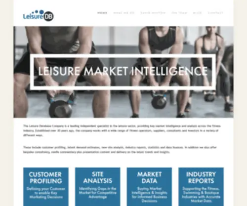 Leisuredb.com(The Leisure Database Company) Screenshot