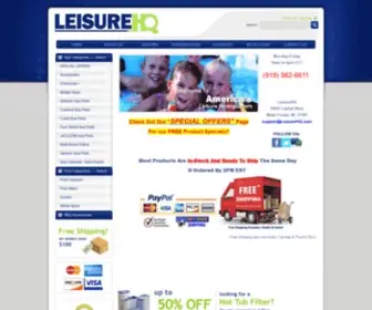 Leisurehq.com(Discount Spa Products) Screenshot