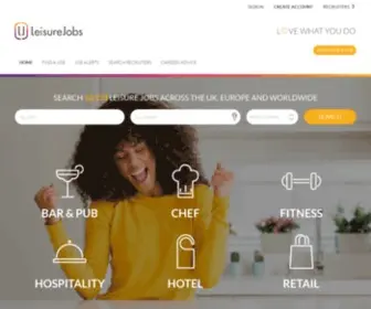 Leisurejobs.com(Home of Hospitality) Screenshot