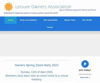 Leisureowners.org.uk(Supporting owners of Leisure yachts around the world) Screenshot