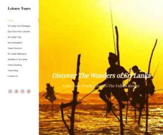 Leisuretours.biz(Leisure Tours Sri Lanka) Screenshot