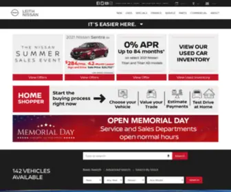 Leithnissan.com(Leith Nissan of Cary) Screenshot