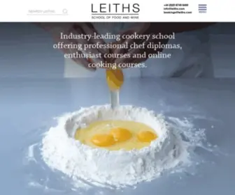 Leiths.com(Leiths School of Food and Wine) Screenshot