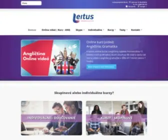 Leitus.sk(Učíme najžiadanejšie jazyky) Screenshot