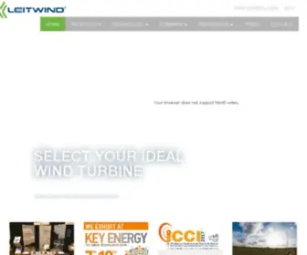 Leitwind.com(Turbine eoliche) Screenshot
