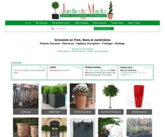 Lejardindemado.com(Le jardin de Mado : Poteries et Contenants pour végétaux) Screenshot