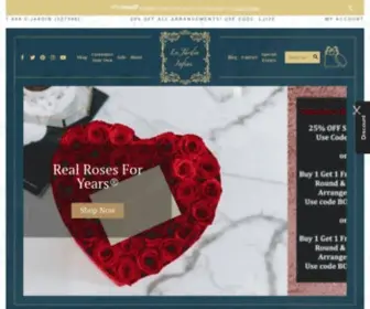 Lejardininfini.com(Le Jardin Infini Roses in a Box) Screenshot