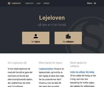 Lejeloven.dk(Dansk lov om leje) Screenshot