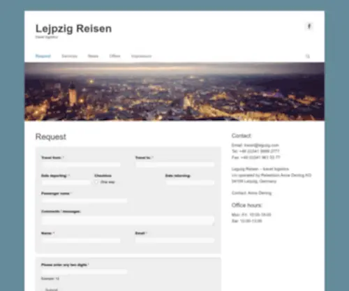 LejPzig.com(Travel logistics) Screenshot