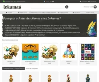 Lekamas.fr(Acheter des kamas Dofus) Screenshot