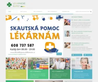 Lekarnickekapky.cz(Vše o lécích) Screenshot