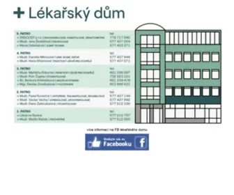 LekarskydumZlin.cz(Lékařský) Screenshot