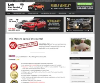 Lekcarrentaludonthani.com(Cheapest Car or Truck Rental in Udon Thani) Screenshot