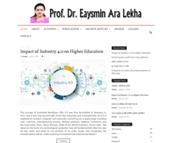 Lekha.info(VC of Uttara University) Screenshot