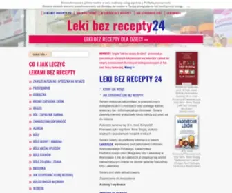 Lekibezrecepty24.pl(Leki bez recepty 24) Screenshot