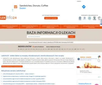Lekinfo24.pl(Stale aktualizowana baza wszystkich leków lecznictwa otwartego) Screenshot