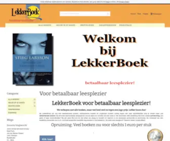 Lekkerboek.nl(Homepage Lekkerboek) Screenshot