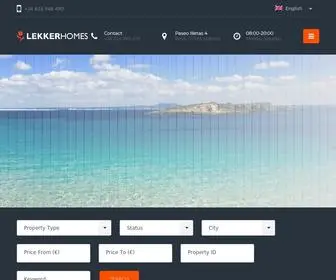 Lekkerhomes.com(Real Estate Mallorca) Screenshot