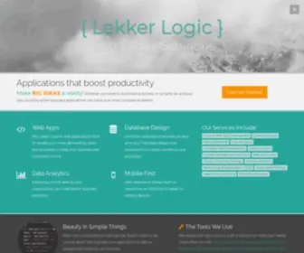 Lekkerlogic.com(Web) Screenshot