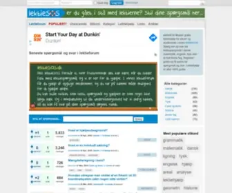 Lektiesos.dk(Lektiehjælp) Screenshot