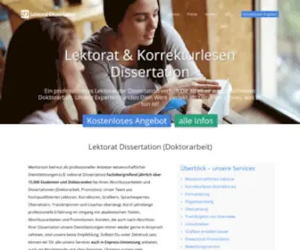 Lektorat-Dissertation.de(Lektorat) Screenshot